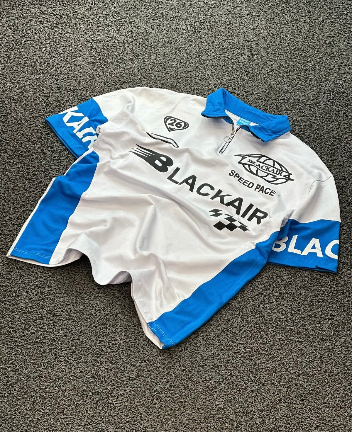 Premium quality white&Blue Blackair polo