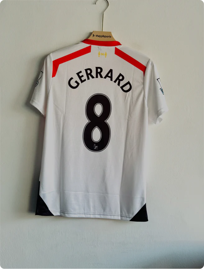 LIVERPOOL 2013-14 AWAY KIT GERRARD PREMIUM
