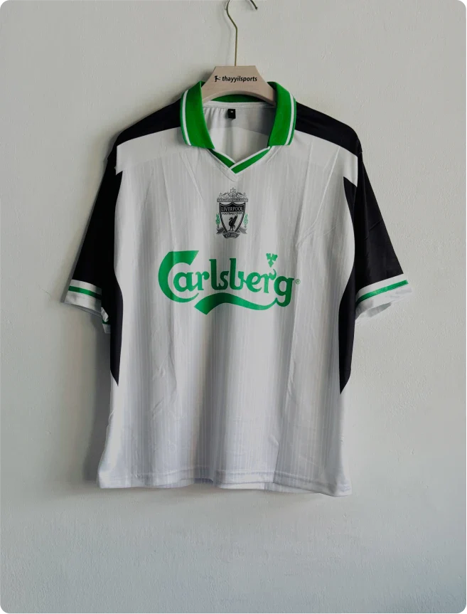 LIVERPOOL TORRES GREEN AND WHITE FIVESLEEVE POLO