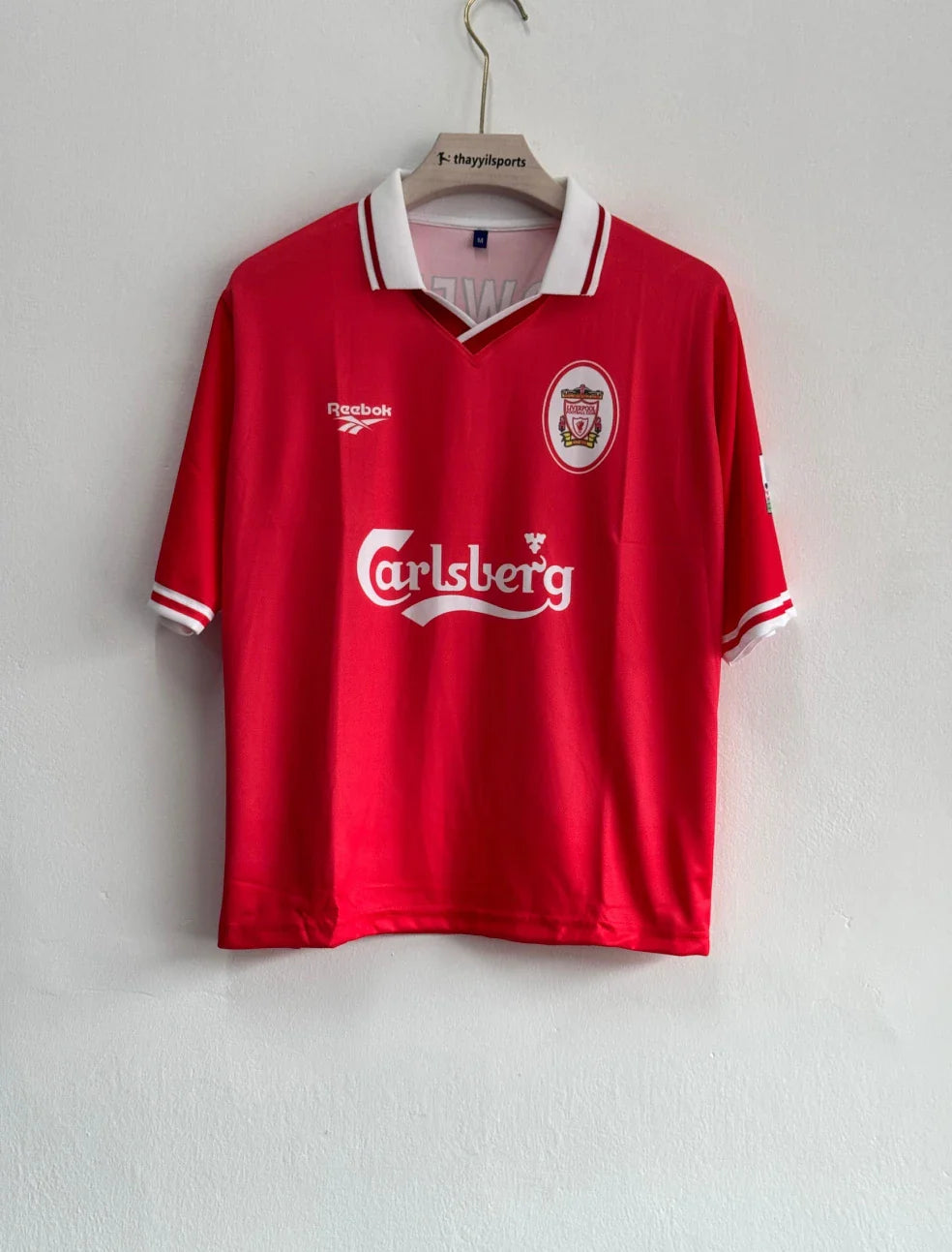 LIVERPOOL 1996-97 HOME KIT OWEN FIVESLEEVE POLO