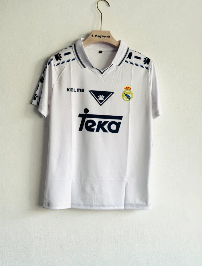 REAL MADRID 1996 HOME KIT ZIDANE POLO