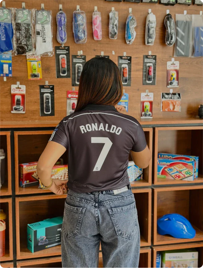 CROP TOP REAL MADRID 2014 THIRD KIT RONALDO