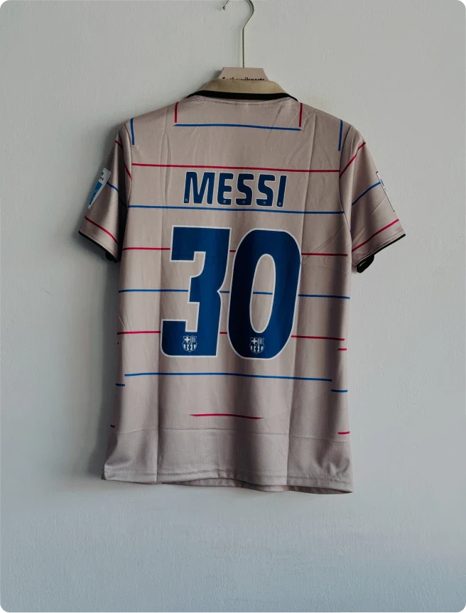 BARCELONA 2003-04 AWAY KIT MESSI POLO PRINTED PREMIUM