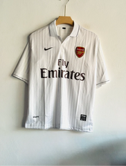 ARSANEL 2009-10 AWAY KIT FABREGAS FIVESLEEVE POLO PREMIUM