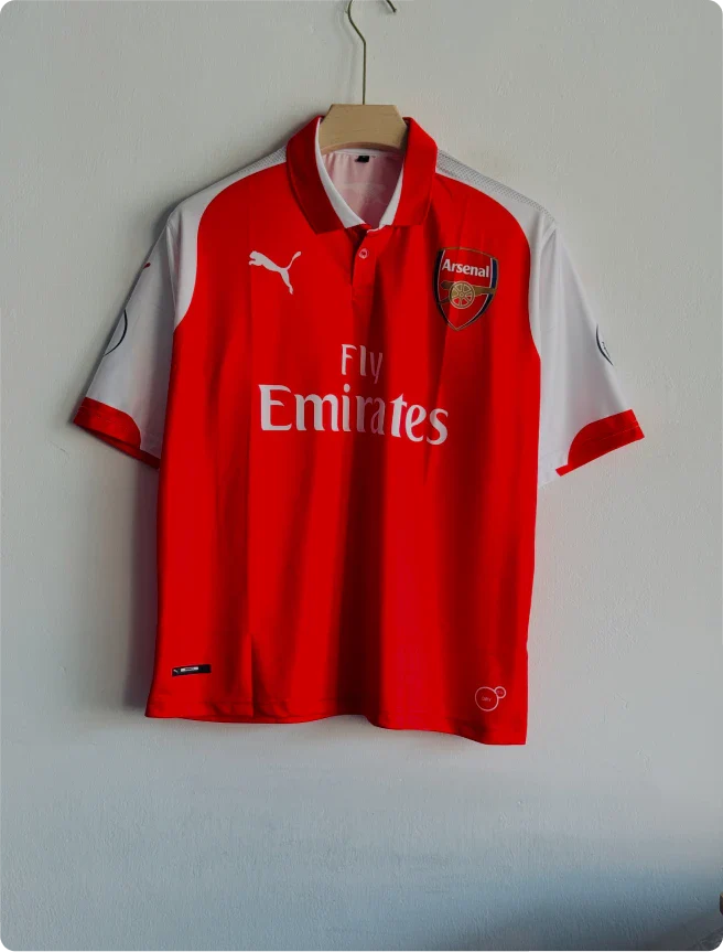 ARSANEL 2017-18 HOME KIT OZIL FIVESLEEVE POLO