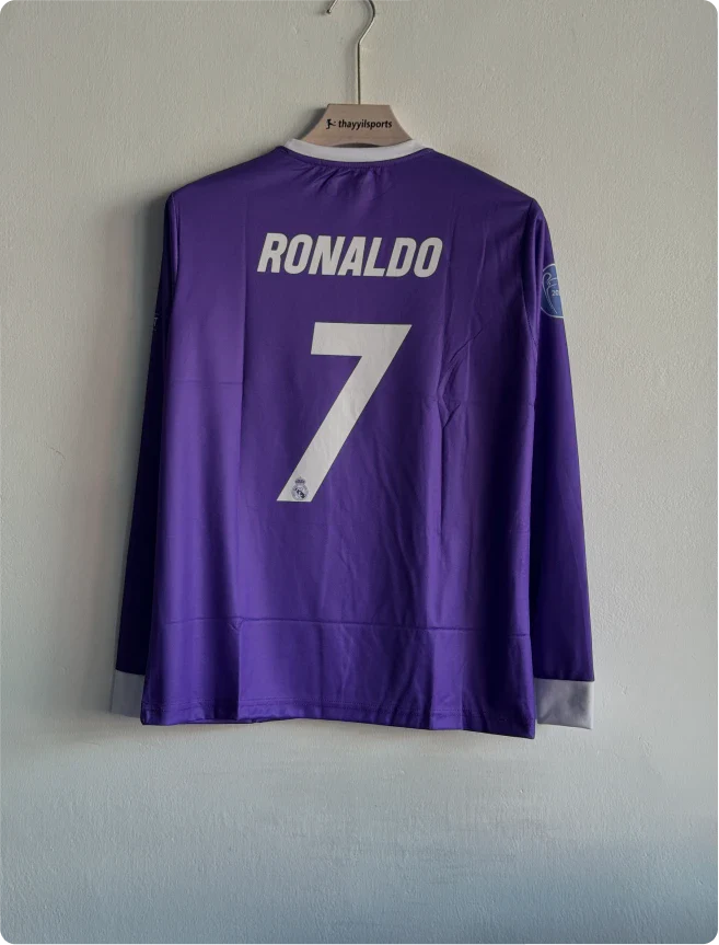REAL MADRID 2016-17 AWAY KIT RONALDO FULLSLEEVE