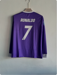 REAL MADRID 2016-17 AWAY KIT RONALDO FULLSLEEVE