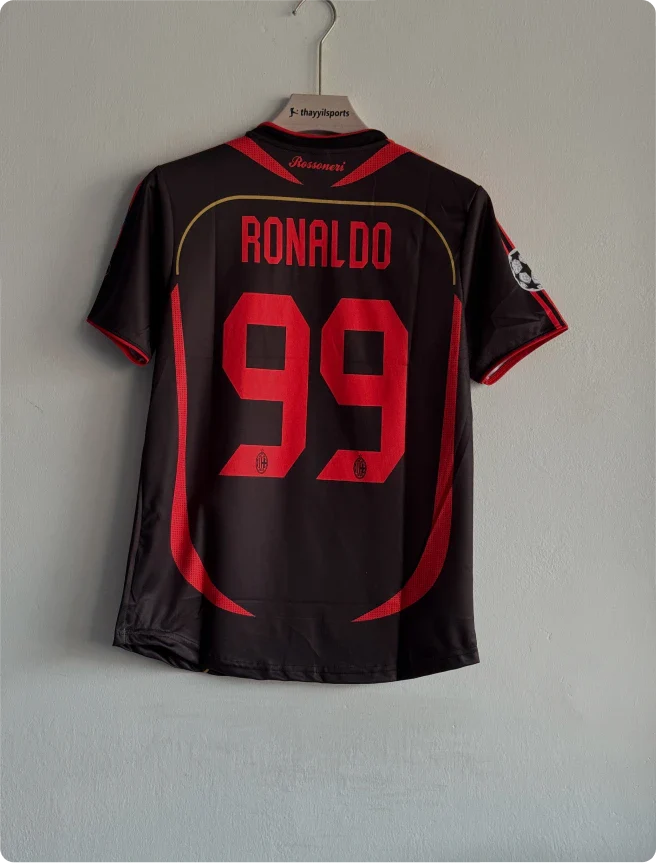 ACMILAN 2006-07 HOME KIT RONALDO RETRO
