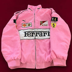 Pink Ferrari F1 Racing Jacket