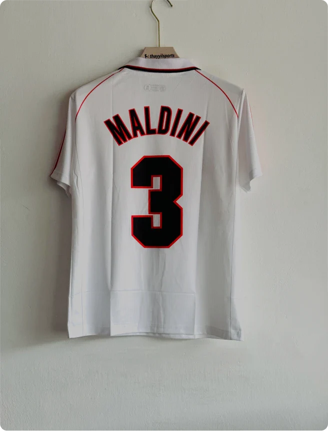 ACMILAN 1998-99 AWAY KIT MALDINI POLO