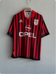 ACMILAN 1999-2000 HOME KIT MALDINI FIVESLEEVE POLO