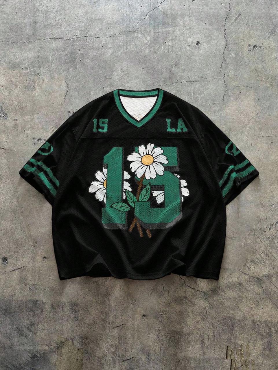 California Best Black Mesh Daisy Jersey