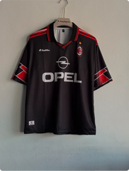 ACMILAN 1997-98 THIRD KIT MALDINI FIVESLEEVE POLO