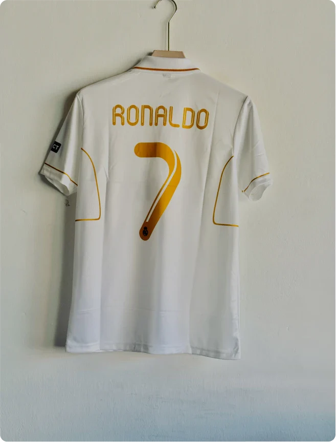 REAL MADRID 2011-12 HOME KIT RONALDO POLO PRINTED PREMIUM