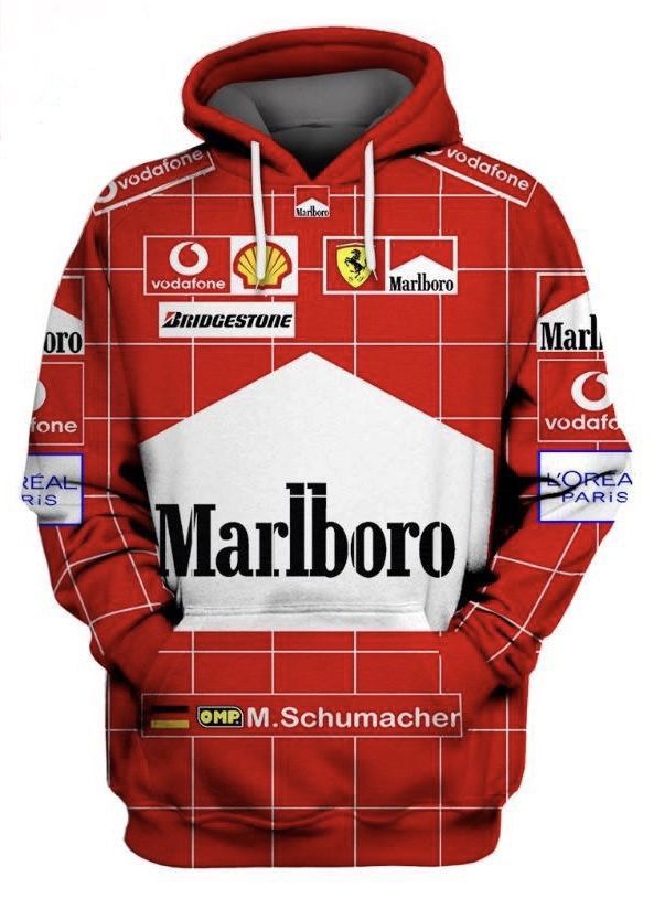 Ferrari and Malboro Racing F1 Hoodie