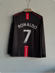 MANCHESTER UNITED 2007-08 AWAY KIT RONALDO FULLSLEEVE