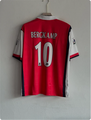 ARSANEL 1999-2000 HOME KIT BERGKAMP FIVESLEEVE POLO