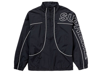 Supreme Piping Track Jacket In Black