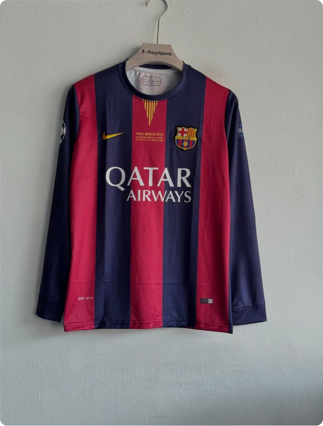 BARCELONA 2014-15 HOME KIT NEYMER FULLSLEEVE