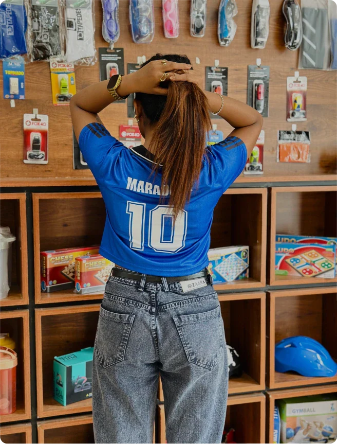 CROP TOP ARGENTINA MARADONA POLO