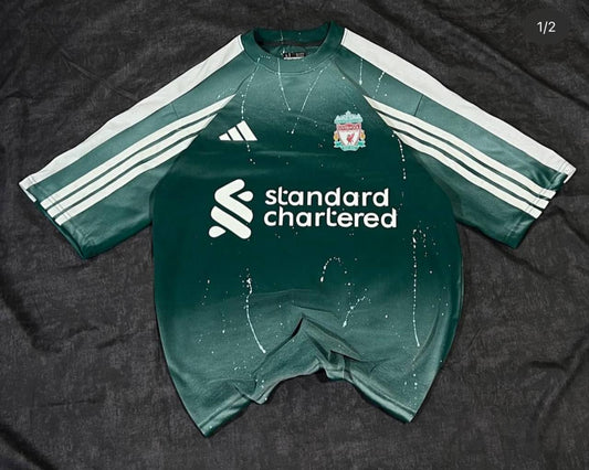 Premium Quality Liverpool green Digital printing Football shirt