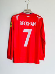 Umbro 2004-06 England Away Long Sleeves Jersey