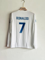 Real Madrid 2017-18 Long Sleeves Home Jersey