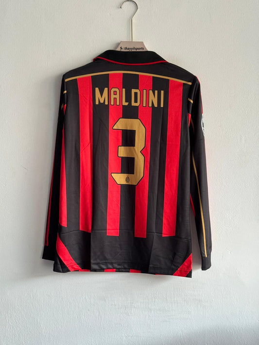 AC Milan 2006-07 Long Sleeves Home Jersey