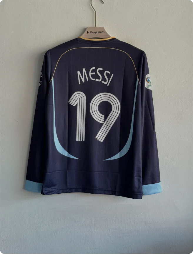 ARGENTINA 2006-07 AWAY KIT MESSI FULLSLEEVE