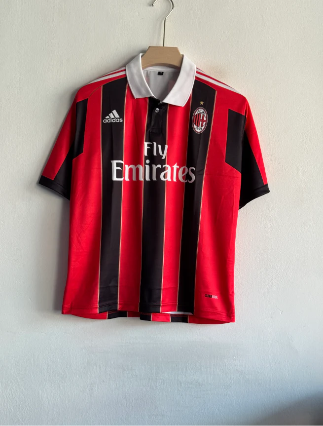 ACMILAN 2012-13 HOME KIT BALOTELLI FIVESLEEVE POLO