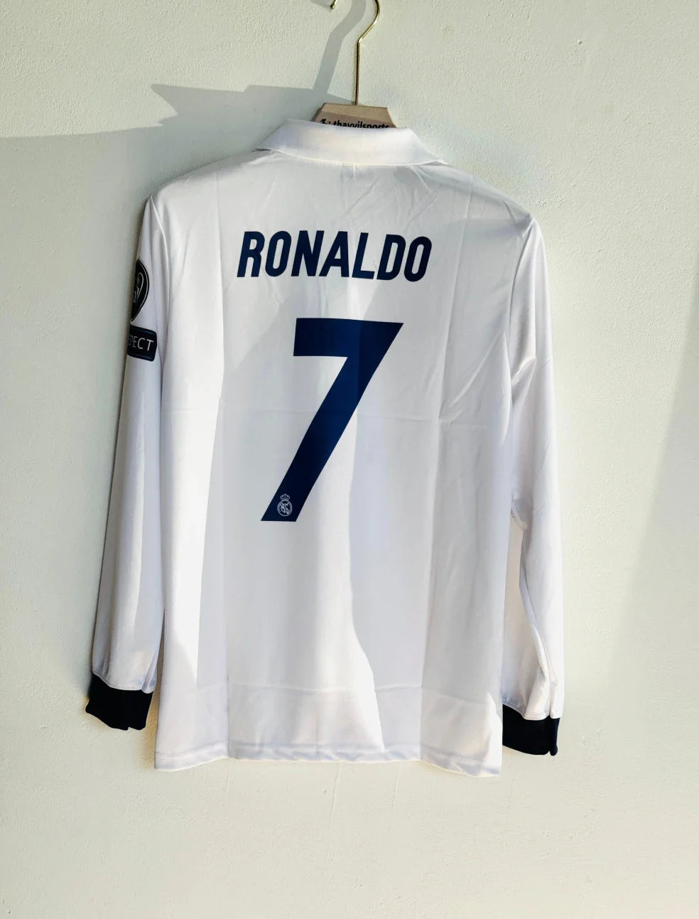REAL MADRID 2016-17 HOME KIT RONALDO FULLSLEEVE POLO