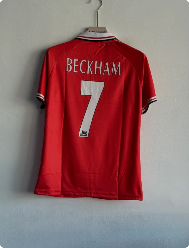 MANCHESTER UNITED 1998-99 HOME KIT BECKHAM POLO PREMIUM