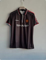 MANCHESTER UNITED 1998 BLACK KIT BECKHAM POLO PREMIUM