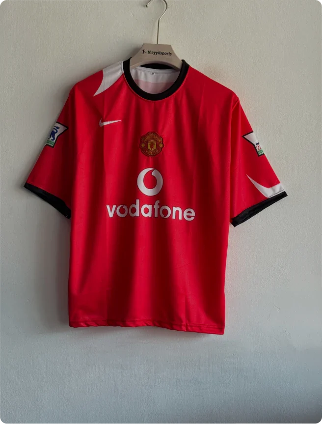 MANCHESTER UNITED 2004-05 HOME KIT RONALDO FIVESLEEVE