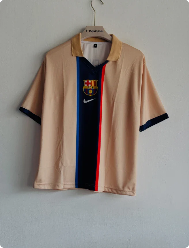 BARCELONA 2001-02 AWAY KIT LUIS ENRIQUE FIVESLEEVE POLO