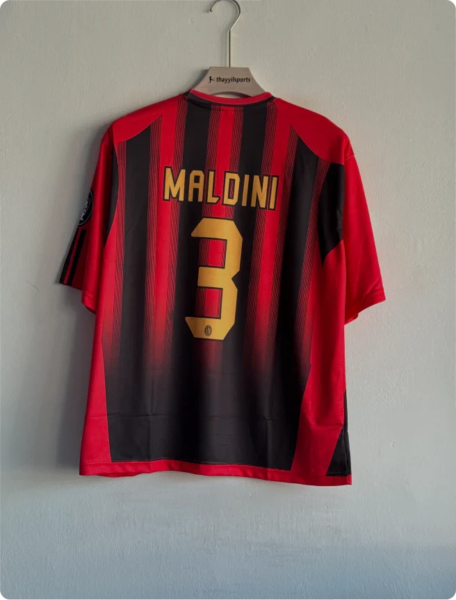 ACMILAN 2004-05 HOME KIT MALDINI FIVESLEEVE